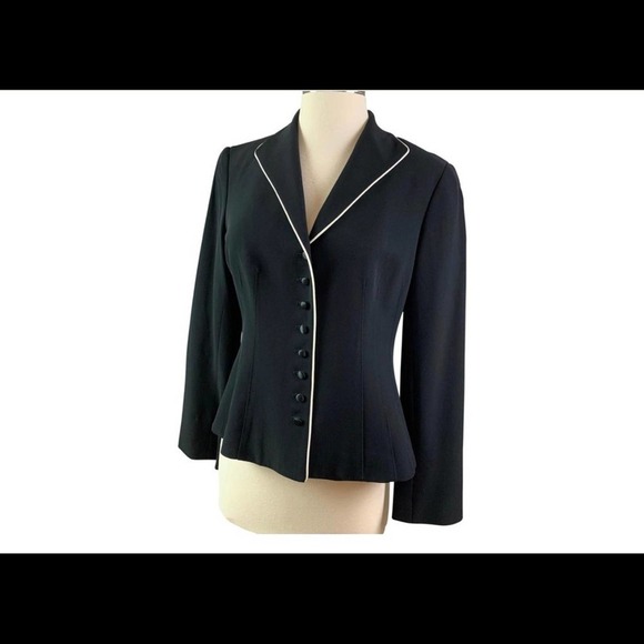 Lafayette 148 New York Jackets & Blazers - LAFAYETTE 148 Black Suit Jacket Petite 4
